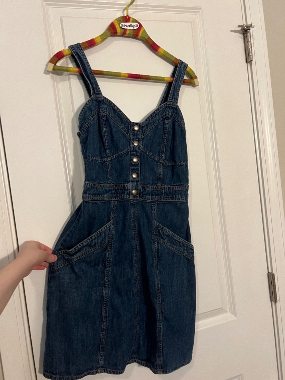 Cutest Denim Layering Dress